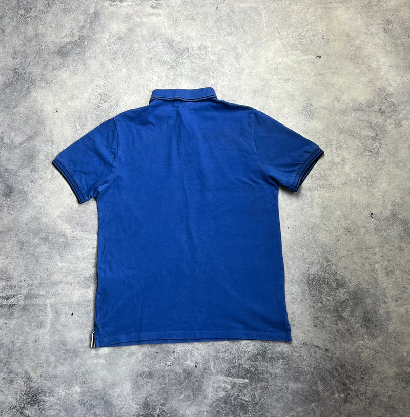 Stone island blue polo shirt