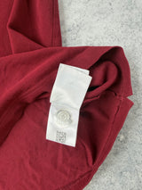 Moncler burgundy red polo shirt