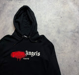 Palm angels black Tokyo sprayed hoodie