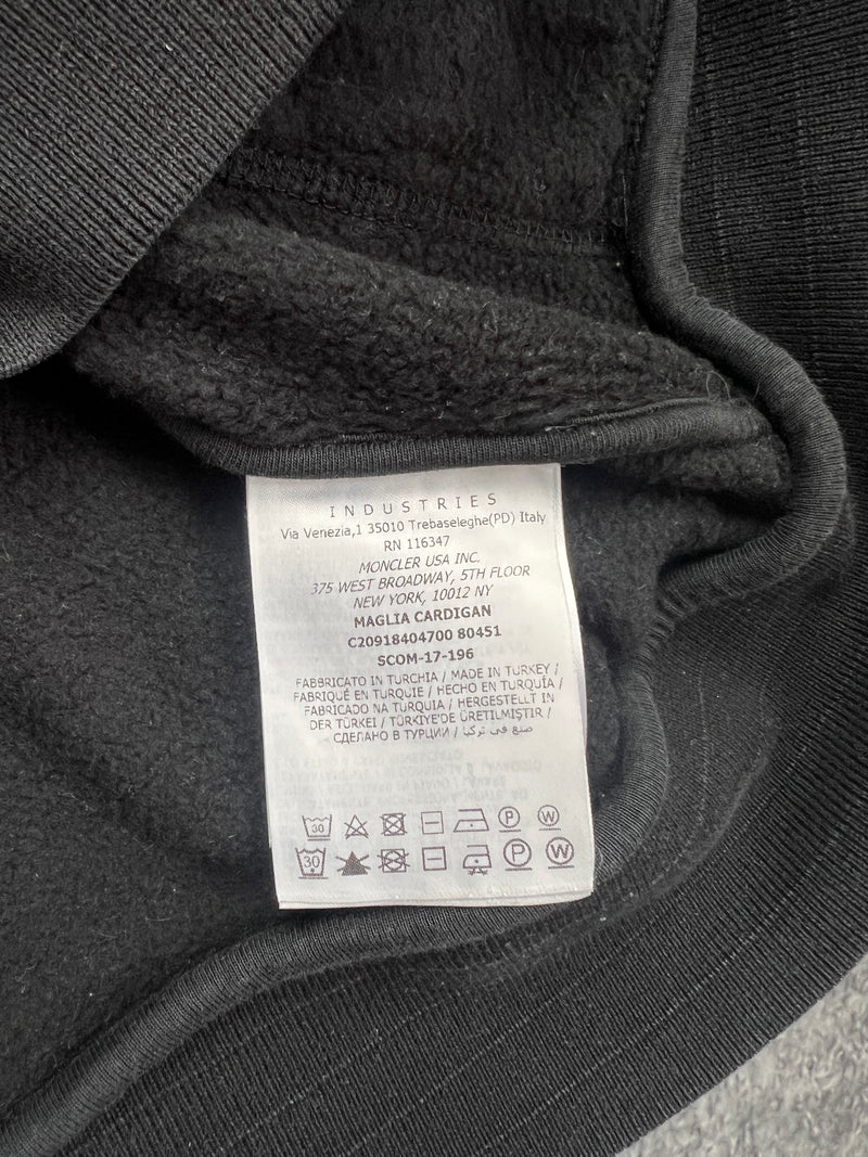 Moncler black maglia cardigan zip up