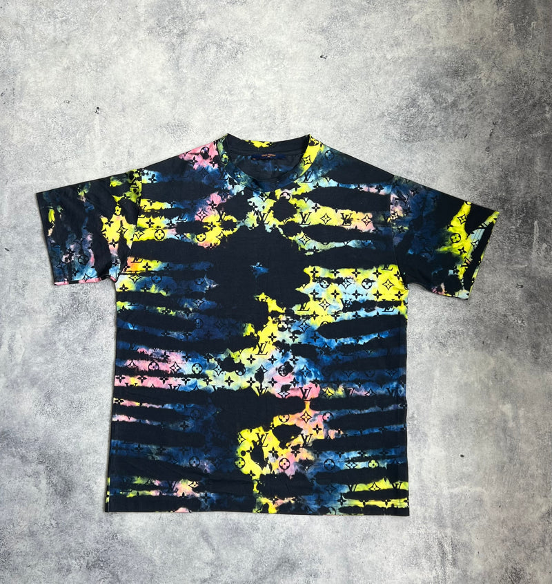 Louis Vuitton monogram tie & dye printed tee
