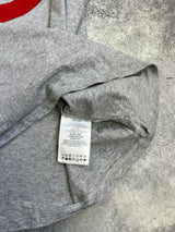 Moncler oversize logo grey tee