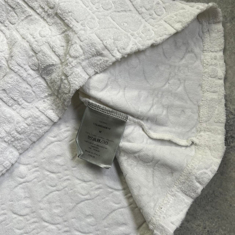 Dior oblique white towel tee