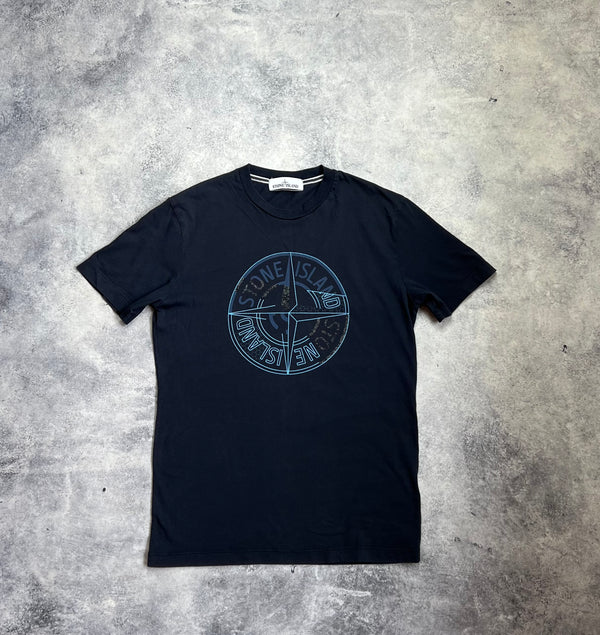Stone island 2016 navy blue graphic tee