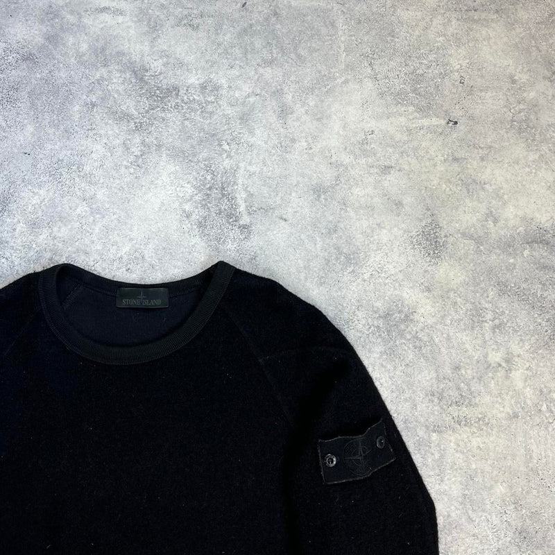 Stone island 2020 black wool ghost jumper