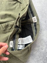 CP company khaki green ergonomic fit cargo trousers