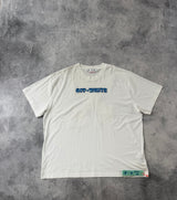 Off-white blue metal arrow white tee