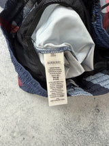 Burberry blue check swim shorts