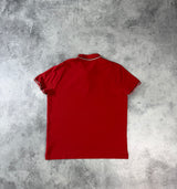Moncler red polo shirt