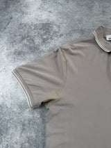 Stone island grey polo shirt