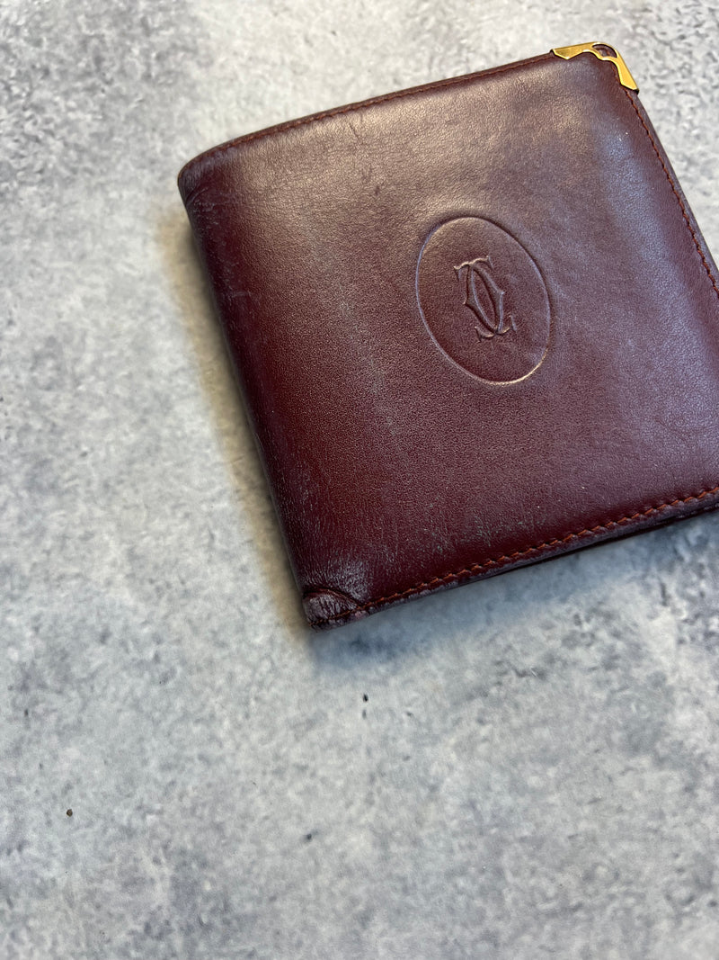 Cartier vintage wine red wallet