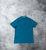 Stone island blue polo shirt