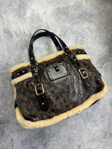 Louis Vuitton limited edition shearling thunder handbag
