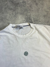 Stone island 2023 white & green graphic tee