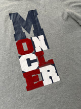 Moncler grey graphic logo tee