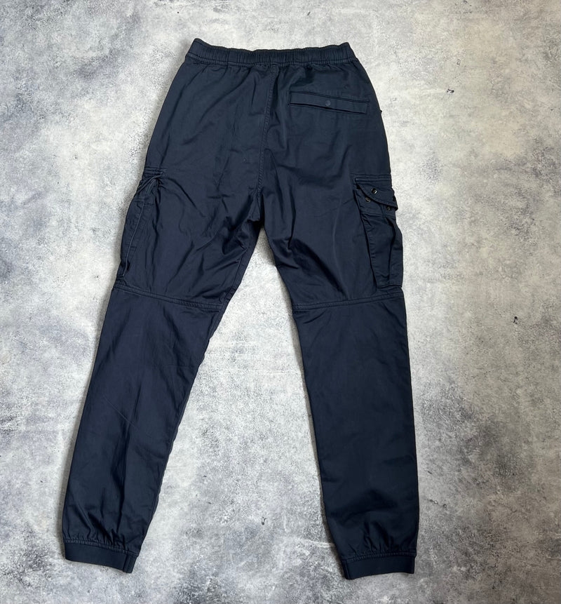 Stone island 2021 navy cuffed cargo trousers