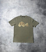 Palm angels khaki kill the bear tee