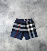 Burberry blue check swim shorts