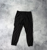 Stone island 2024 black cuffed cargo trousers