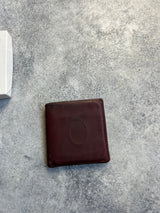 Cartier vintage wine red wallet