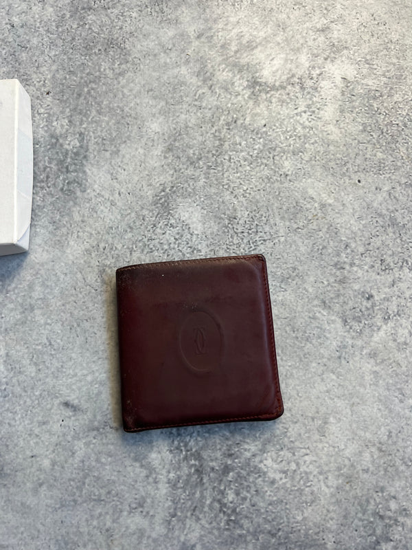 Cartier vintage wine red wallet
