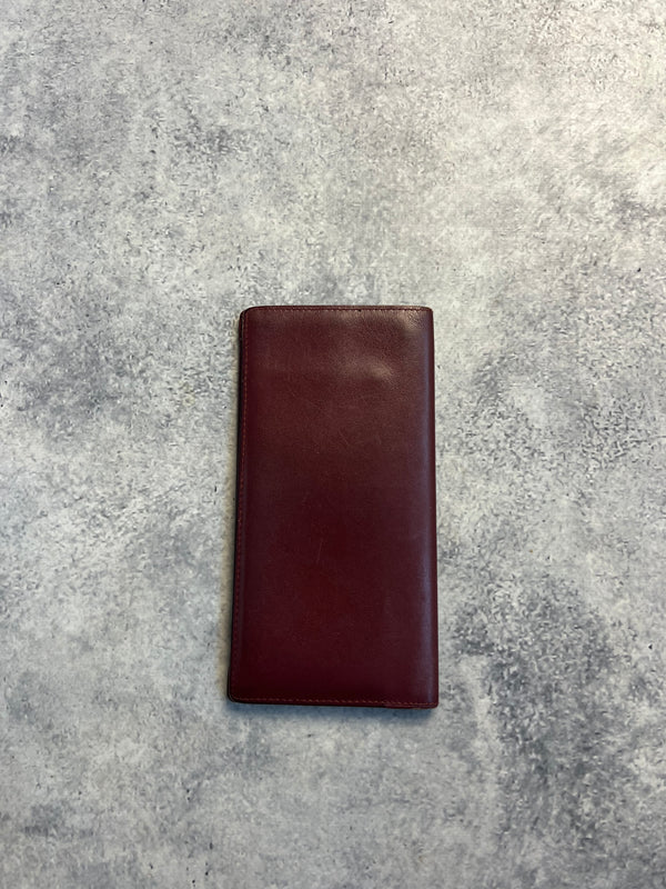 Cartier vintage wine red long wallet