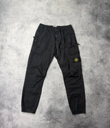 Stone island black cargo trousers