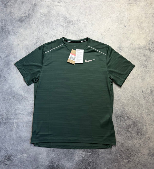 Nike miler dark green tee