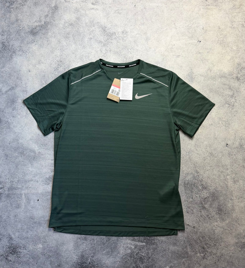 Nike miler dark green tee