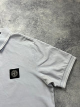Stone island 2018 grey polo shirt