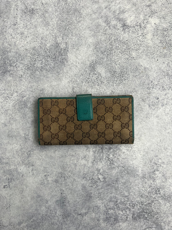 Gucci vintage beige & blue purse
