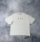 Off-white paint splat arrow white tee