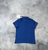 Moncler blue polo shirt