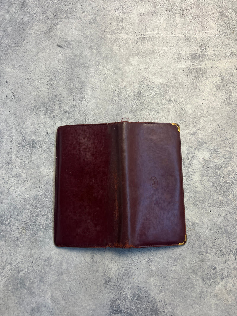 Cartier vintage wine red long wallet