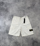 Stone island SS23 white cargo shorts BNWT