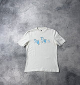 Yelir world white & blue graphic tee