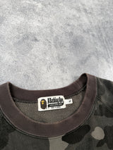 Bape black shark camo jumper with zip