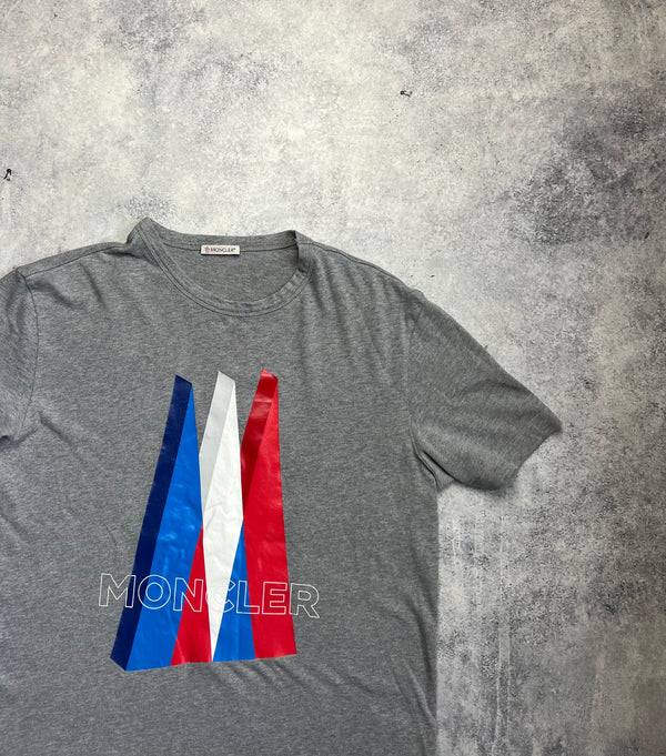 Moncler grey print tee