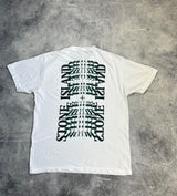 Stone island 2023 white & green graphic tee