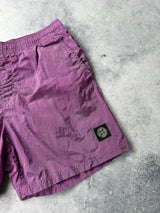 Stone island purple nylon metal swim shorts