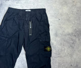 Stone island navy cuffed cargo trousers