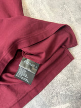 Prada burgundy polo shirt