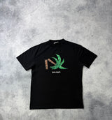 Palm angels black broken palm tree tee