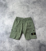 Stone island sage green cargo shorts