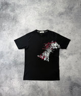 Stone island AW20 black paint stroke tee