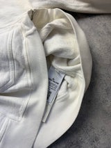 Stone island 2018 white zip hoodie