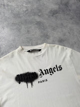 Palm angels Paris spray tee white
