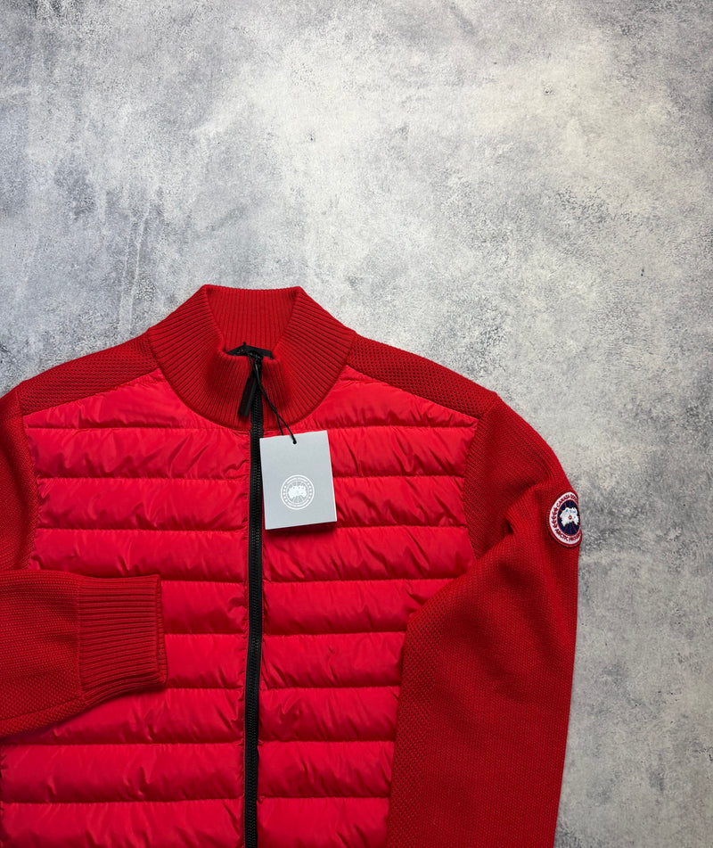 Canada goose red hybridge knit jacket