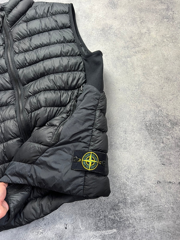 Stone island 2017 black micro yarn down gilet