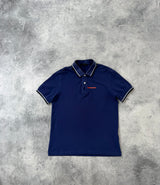 Prada navy blue polo shirt